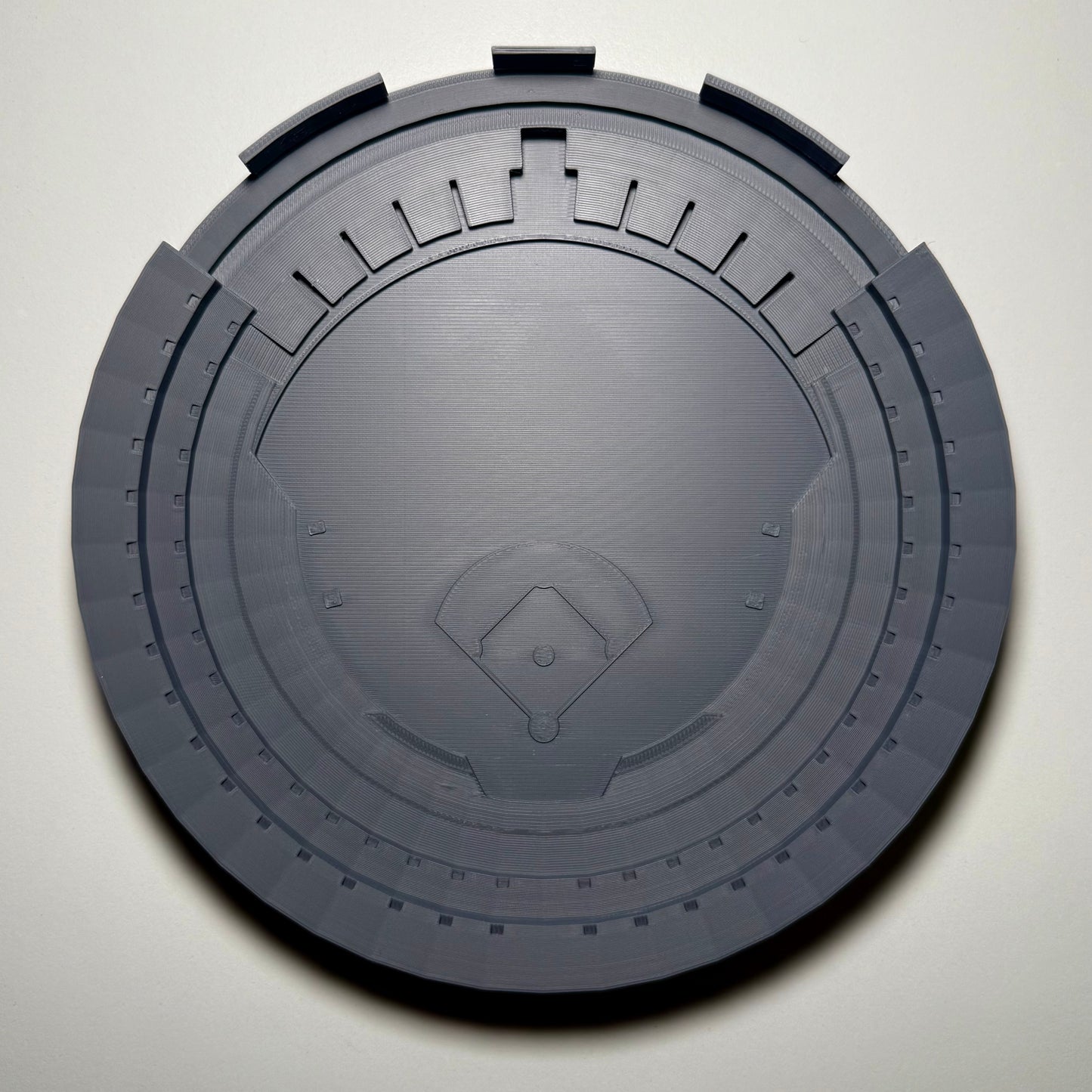 Oakland Coliseum (pre-1996 renovation) 3D Printed Scale Model